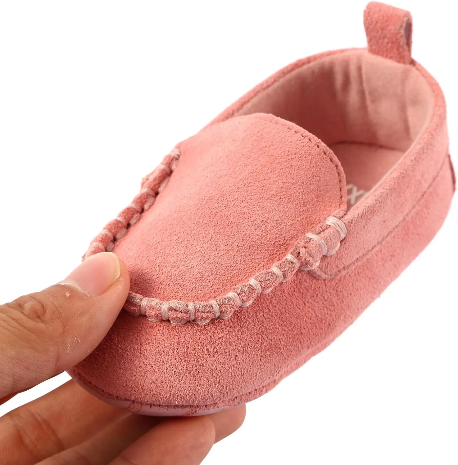 Soft Sole Baby Loafers Boys Girls Newborn Suede Leather Moccasins Infant Baby First Walking Dress Crib Shoes 3-18 Months