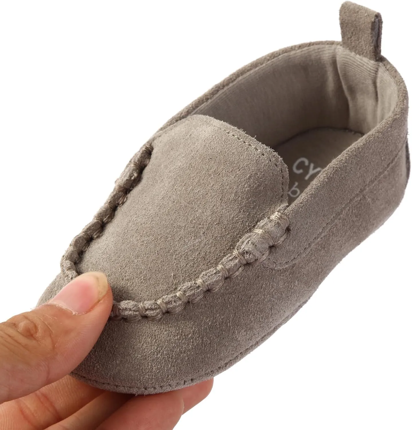 Soft Sole Baby Loafers Boys Girls Newborn Suede Leather Moccasins Infant Baby First Walking Dress Crib Shoes 3-18 Months