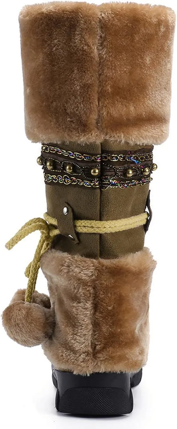 Teen Winter Boots Waterproof Winter Boots Insulated Ankle Booties Athletic Trekking Trail Climbing Shoes Duck Boots Women
