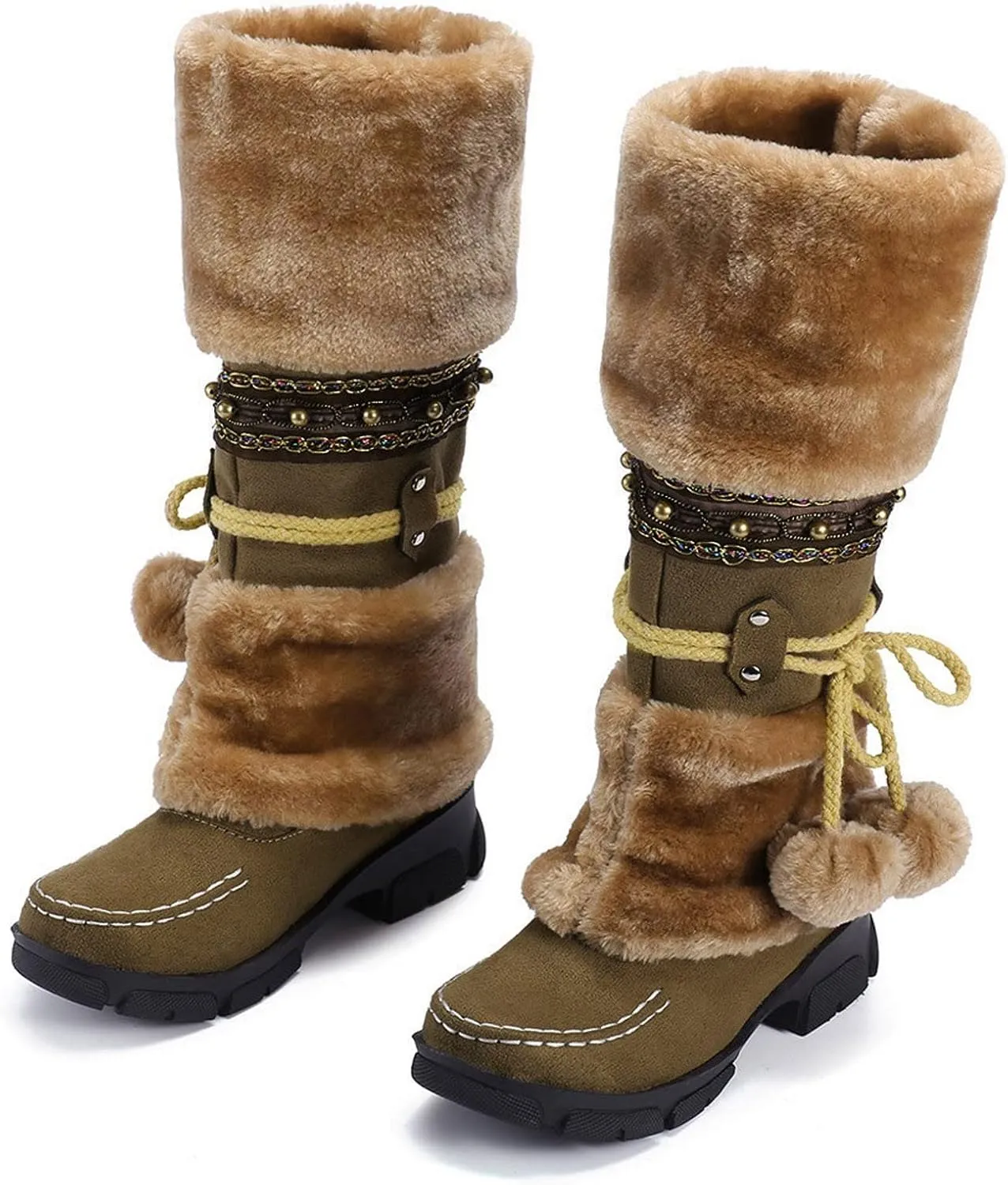Teen Winter Boots Waterproof Winter Boots Insulated Ankle Booties Athletic Trekking Trail Climbing Shoes Duck Boots Women