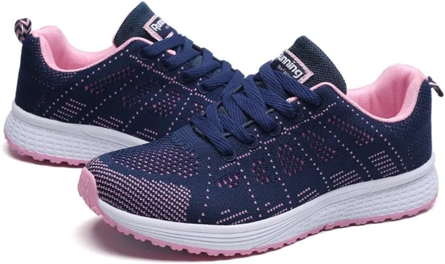 Tennis Shoes Womens Lightweight Comfortable Lace up Mens Tennis Shoes Slip On Black Casual Shoes Waterproof Sneakers Red Tennis Shoe Cross Trainer Shoe