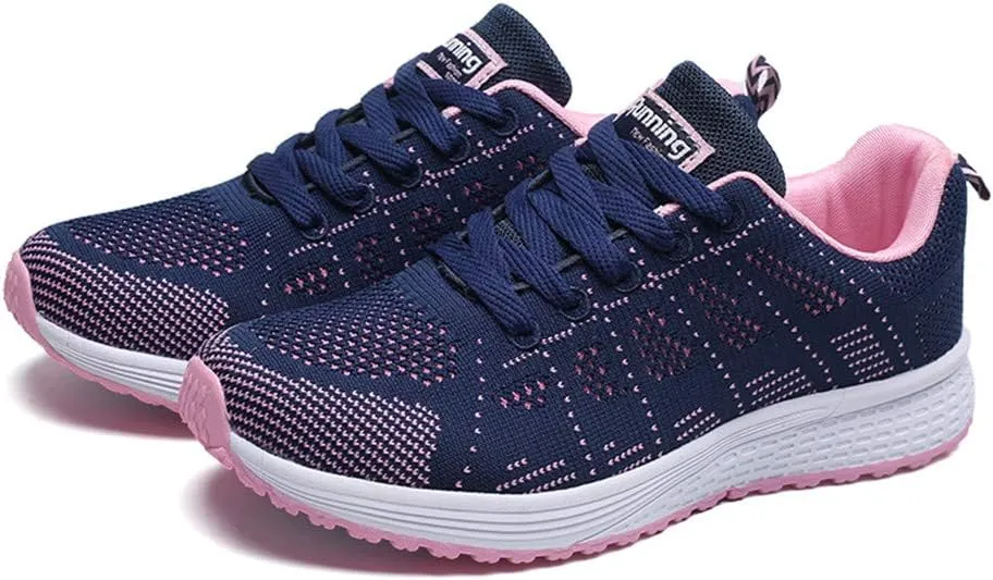 Tennis Shoes Womens Lightweight Comfortable Lace up Mens Tennis Shoes Slip On Black Casual Shoes Waterproof Sneakers Red Tennis Shoe Cross Trainer Shoe
