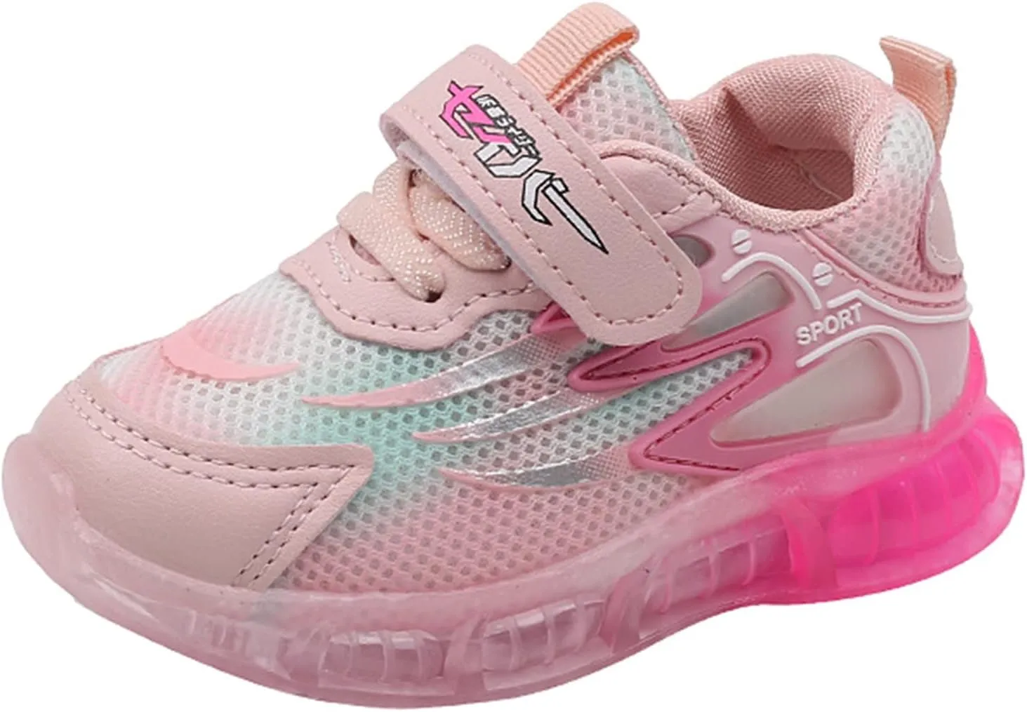 Toddler Boys Girls Sneakers LED Light Breathable Running Sneakers Little Baby Light Up Sport Baby Shoes