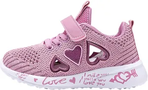 Toddler Boys Girls Tennis Mesh Sneaker Kids Lightweight Lace-up Running Athletic Shoes for Toddler/Big Kids