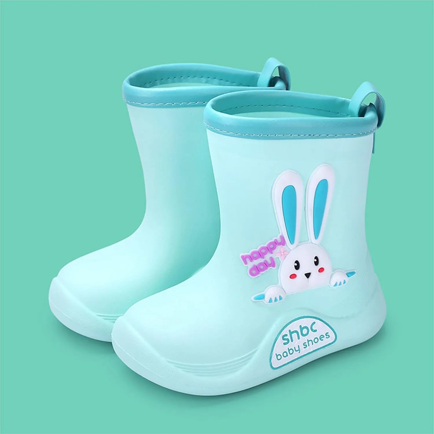 Toddler Dinosaur Rain Boots Waterproof Rubber Kids Rain Boots for Girls Boys Outdoor Non Slip Soft Boots for Size 8