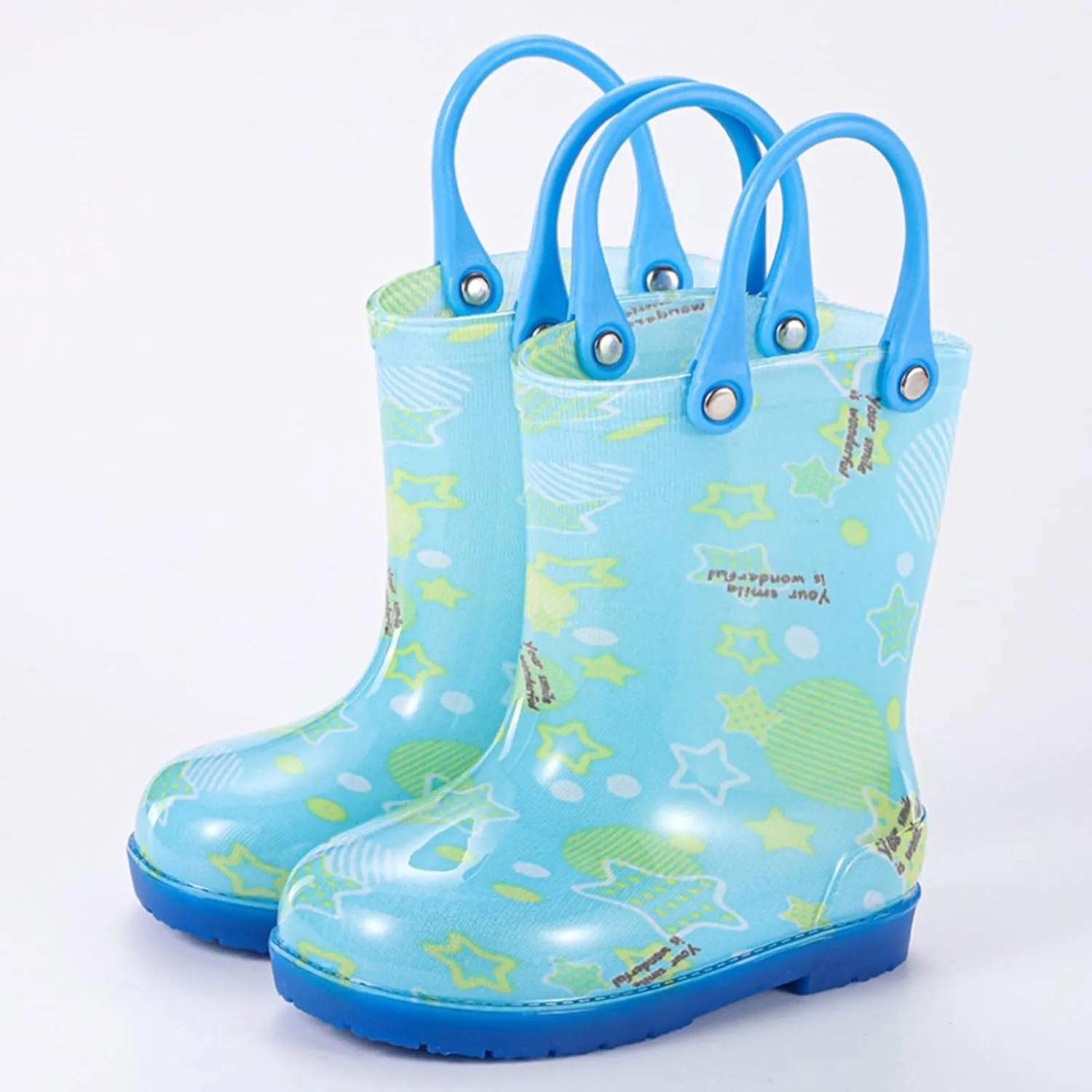 Toddler Rain Boots Baby Rain Boots Short Rain Boots for Toddler Easy On Lightweight Toddler Winter Shoes Girls