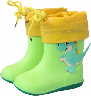 Toddler Rain Boots Waterproof Rubber Boots Kids Dinosaur Rain Boots for Girls Boys,Unisex-Child Water Shoes for Kids