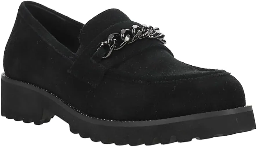 VANELi Womens Zoxfo Slip On Lug Sole Loafers Casual - Black