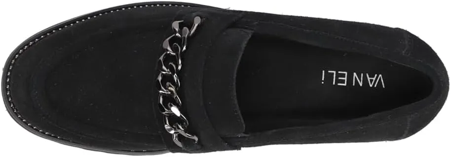 VANELi Womens Zoxfo Slip On Lug Sole Loafers Casual - Black