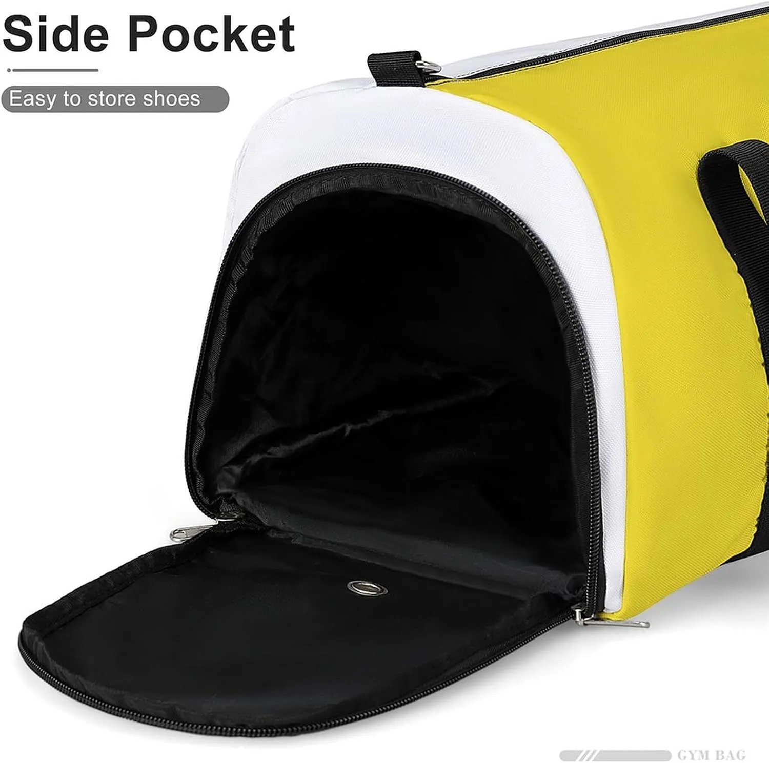 Vatican Flag Travel Gym Bag for Boys Girls Shoe Compartment Waterproof