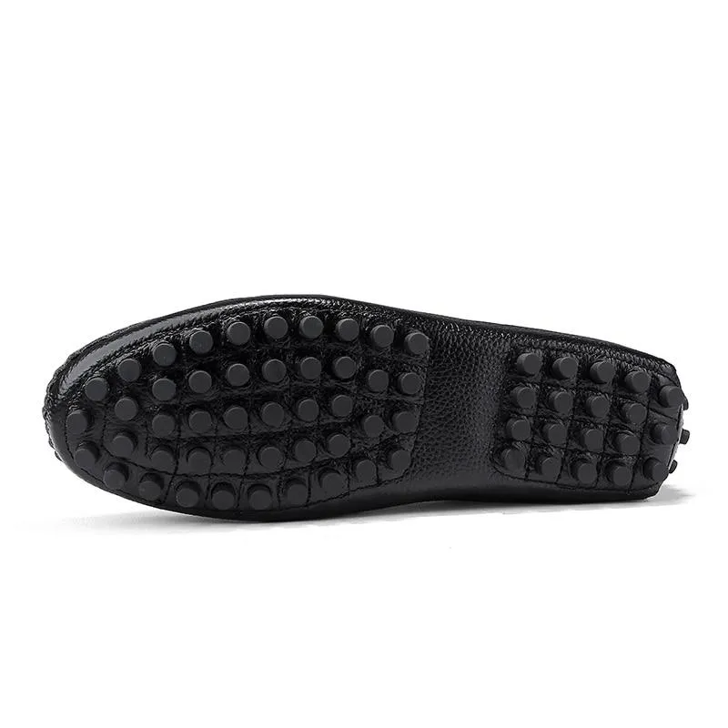 West Louis Genuine Leather Loafers With Spikes
