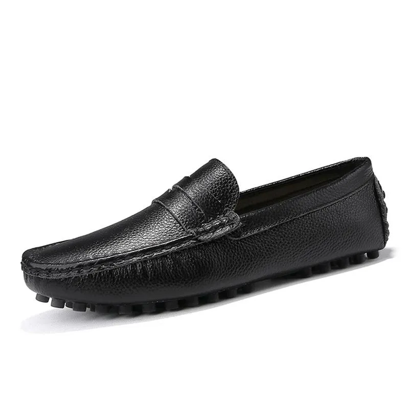 West Louis Genuine Leather Loafers With Spikes