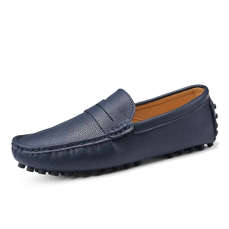 West Louis Genuine Leather Loafers With Spikes