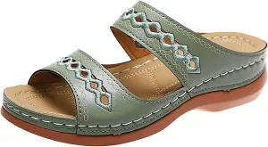 White Sandals Platform Sandals Women's Open Toes one Band Ankle Strap Flat Sandals Wedge Sandals for Women Low Heel