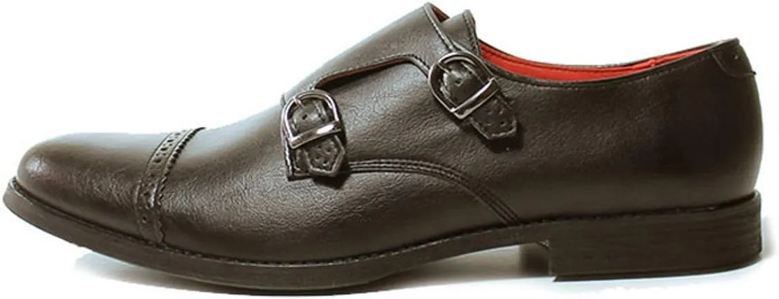 will's Mens City Monks (13, Dark Brown)