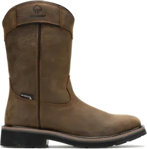 Wolverine Men's Rancher Pulltab Waterproof Steel Toe 10" Construction Boot