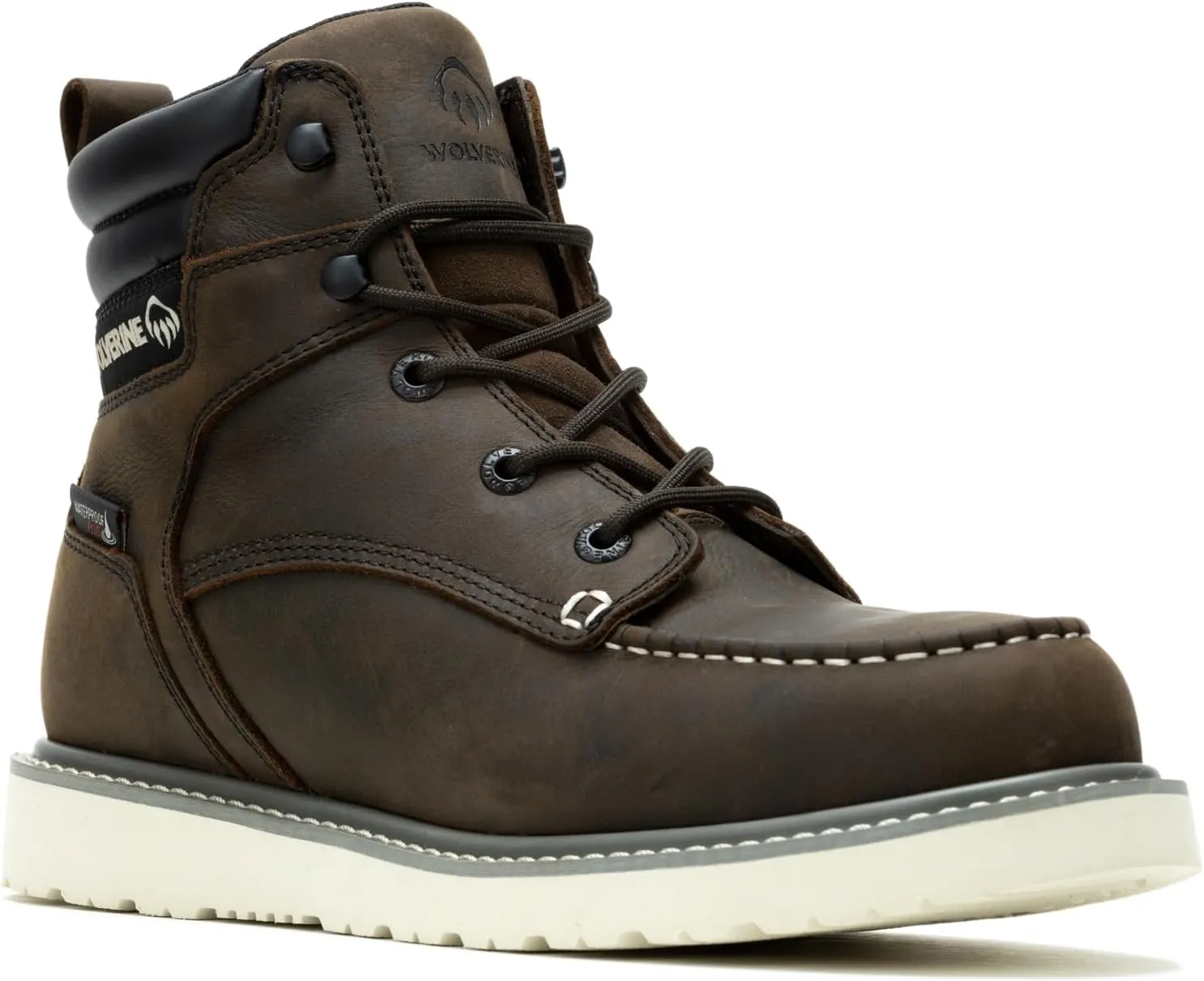 Wolverine Men's Trade Wedge Waterproof Steel Toe 6 " Construction Boot