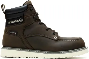Wolverine Men's Trade Wedge Waterproof Steel Toe 6 " Construction Boot