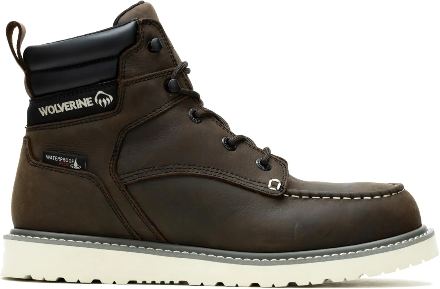 Wolverine Men's Trade Wedge Waterproof Steel Toe 6 " Construction Boot