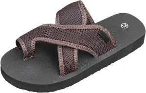 Women's Comfortable Breathable Mesh Flip Flops Hollow Mesh Slide with Arch Support Orthopedic Sandals Summer Slip On Flat Sandals
