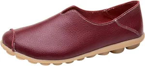 Womens Flat Shoes Comfort Walking Boat Shoe on Clouds Flat Loafer Comfort Walking Casual Flat Loafer Leather Slipper Flat Shoes Slip-ons 2025