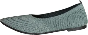 Womens Flats Summer Knitting Walking Shoes Breathable Mesh Loafers Round Toe Slip On Ballerina Walking Flats Shoe