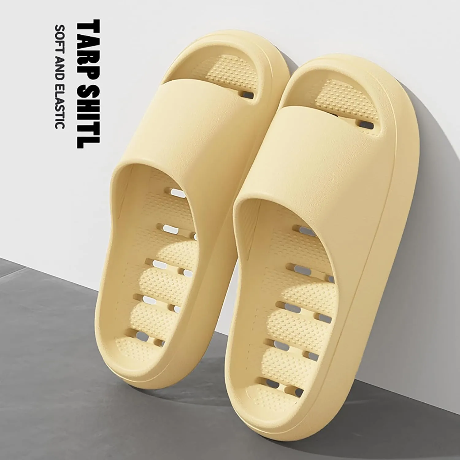 Womens Fluff Yeah Slide Slipper Summer Shower Shoes for Women and Men Massage Pool Slides Soft Cushioned Slip Slides