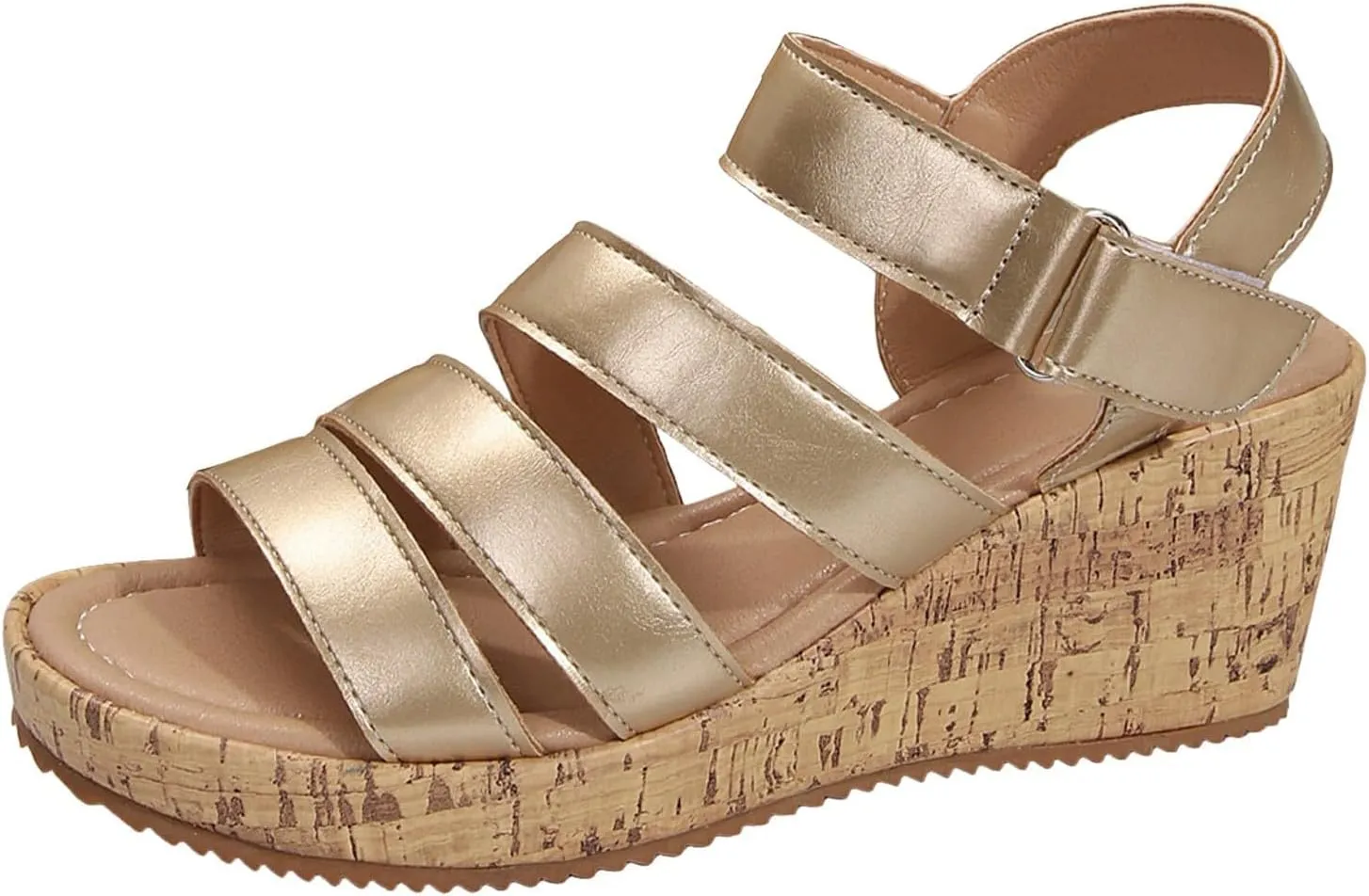 Women's Gladiator Wedge Sandal Platform Dressy Orthopedic Comfortable Open Toe Walking Flat Sandals