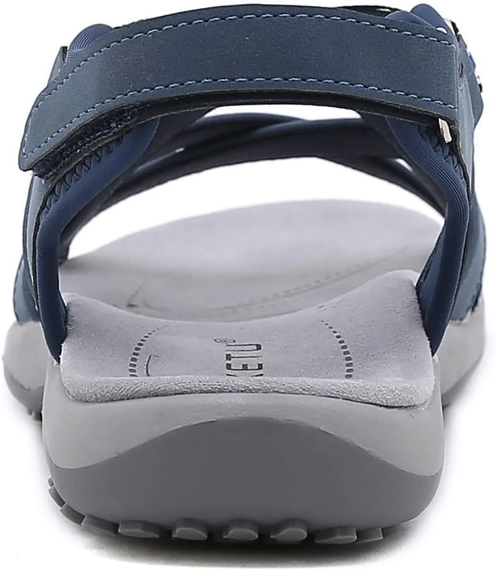 Womens Hiking Sandal Sport Sandal Straps With Adjustable Hooks Arch Support Beach Vacation Casual Camping