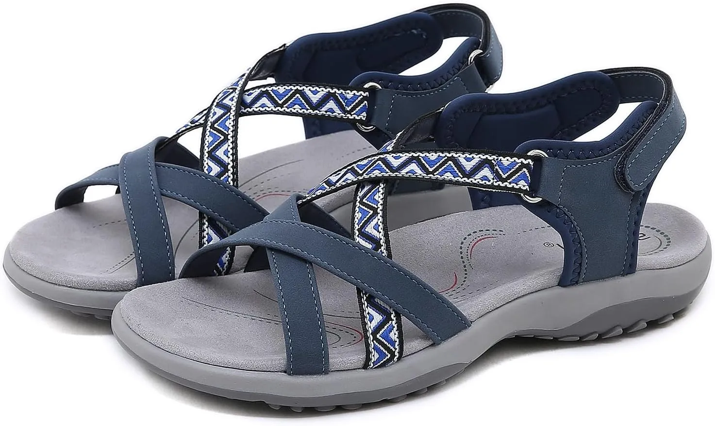 Womens Hiking Sandal Sport Sandal Straps With Adjustable Hooks Arch Support Beach Vacation Casual Camping