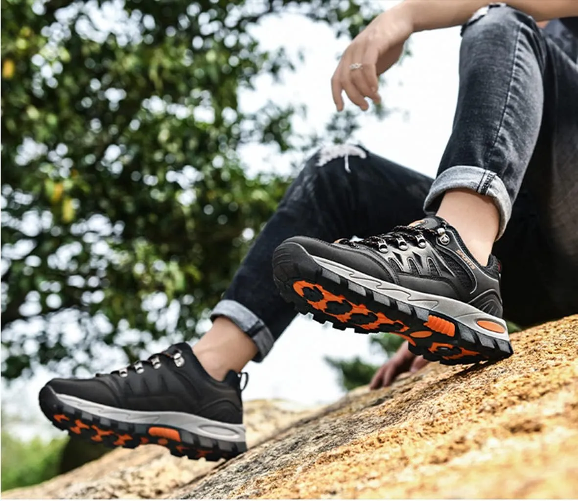 Women's Hiking Shoes Breathable Anti Slip Outdoor Ankle Boots Trekking Sneakers