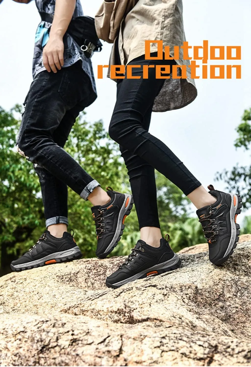 Women's Hiking Shoes Breathable Anti Slip Outdoor Ankle Boots Trekking Sneakers