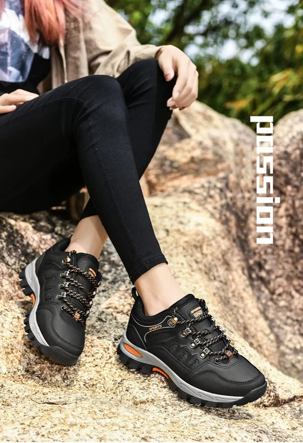 Women's Hiking Shoes Breathable Anti Slip Outdoor Ankle Boots Trekking Sneakers