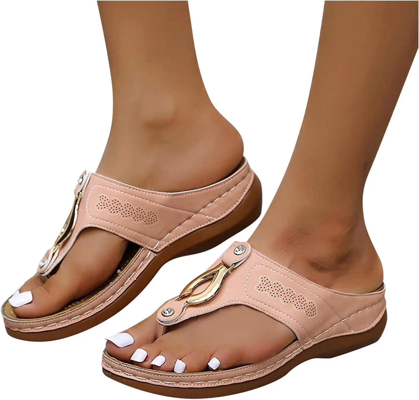 WomenS Orthopedic Sandals Orthotic Women Wedge Heel Sandals Shose Woman Sandals Orthopedic Summer House Slippers for Women Arch Support Linen Indoor Shoes Womens Shoes Orthopedic Support Dressy