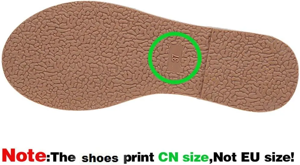 Women's Sandals Flat Sandals for Women Dressy Women's Flat for Women Dressy Shoes Casual Slip on Summer